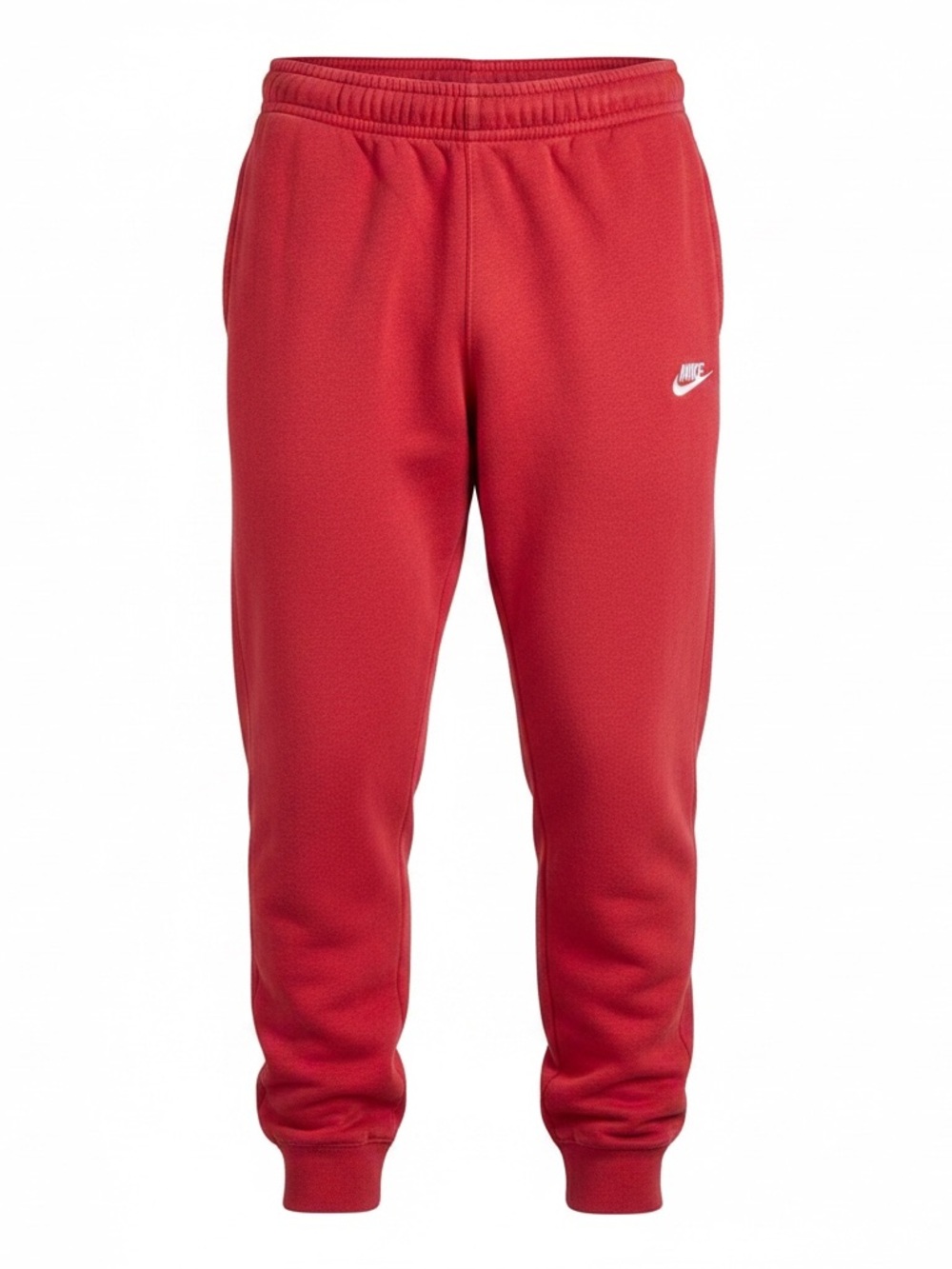 Nike Sportswear Club Fleece Jogger Sweatpants University Red Men’s Medium Logo
